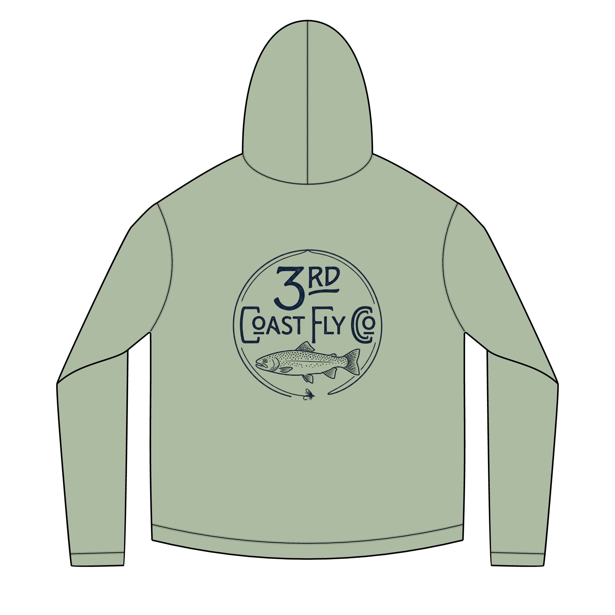 Heritage Trout Solar Hoodie